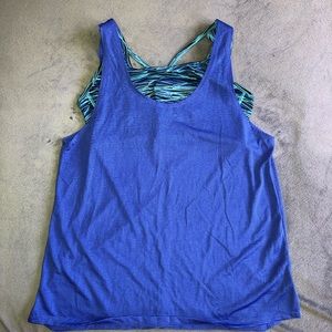 C9 by Champion Blue Athletic Tank w Built-In Bra